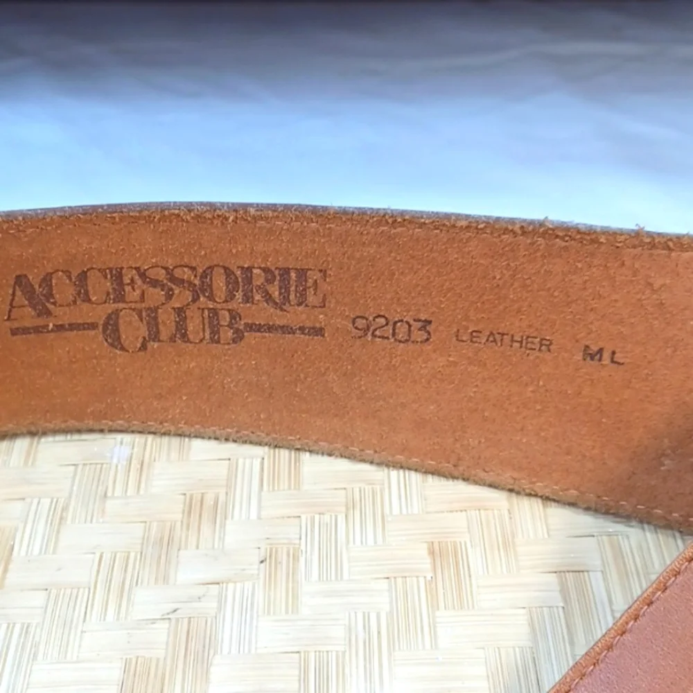Accessorie Club Vintage Accessorie Brown Leather Belt #9203 M/L